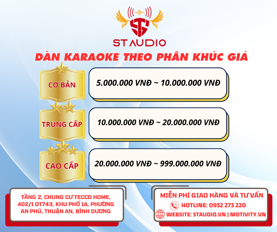 Báo giá dàn karaoke gia đình có lắp đặt tại nhà