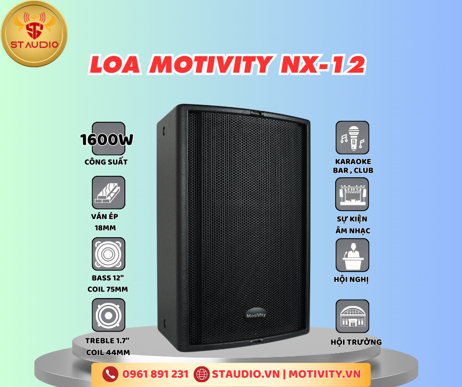 Loa Karaoke Chất Lượng – Loa Full Motivity NX-12